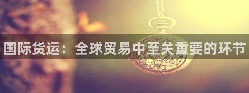 尊龙凯时人生就是博游戏网站：国际货运：全球贸易中至关重要
