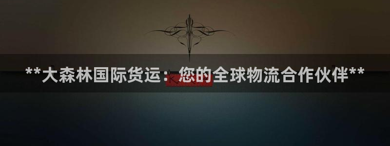 尊龙内地：**大森林国际货运：您的全球物流合作伙伴**