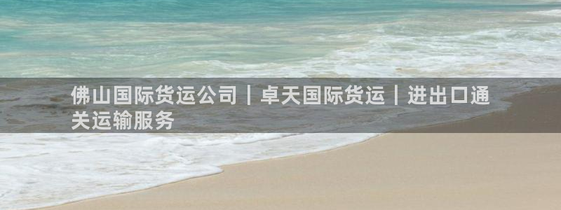 尊龙凯时平台还是万搏好：佛山国际货运公司｜卓天国际货运｜