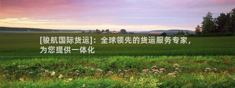 尊龙凯时人生就是搏!平台：[骏航国际货运]：全球领先的货