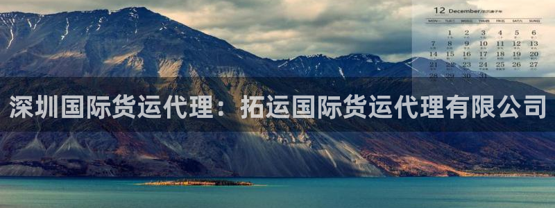 尊龙人生就是博d88官方网站：深圳国际货运代理：拓运国际
