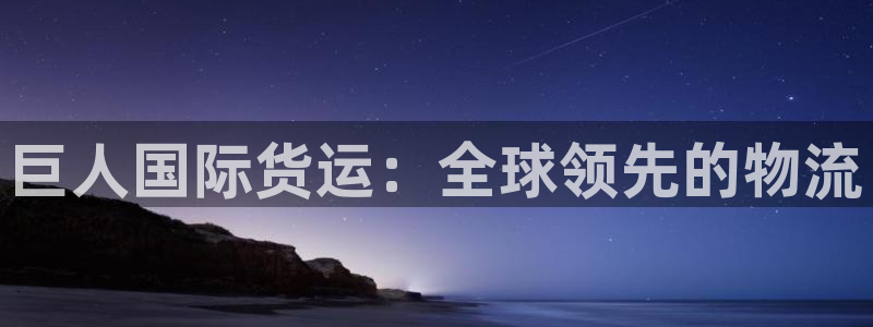 尊龙个人资料简介：巨人国际货运：全球领先的物流