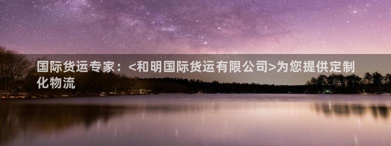 尊龙l1500：国际货运专家：<和明国际货运有限公司>为