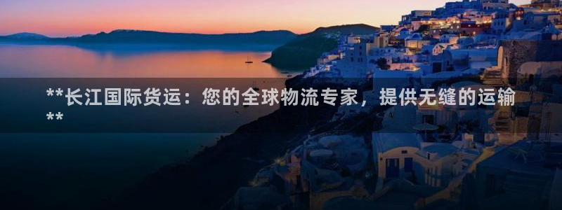 尊龙d88皆选ag发财网：**长江国际货运：您的全球物流