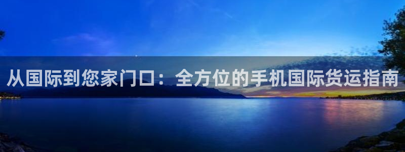 尊龙专访视频：从国际到您家门口：全方位的手机国际货运指南