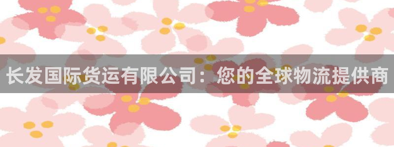 尊龙ag旗舰厅手机版：长发国际货运有限公司：您的全球物流
