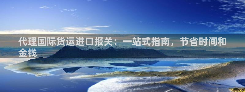 尊龙凯时人生就是博游戏网站：代理国际货运进口报关：一站式